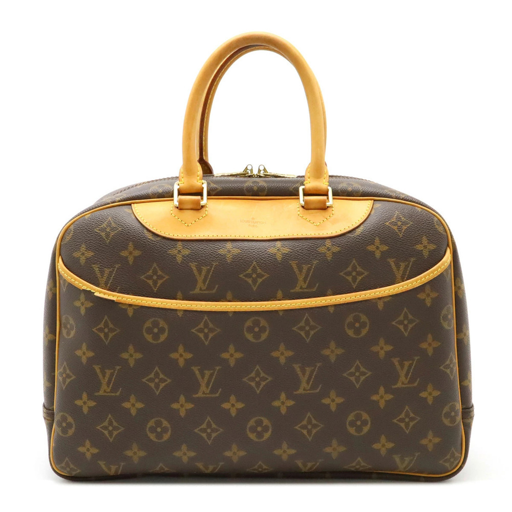 LOUIS VUITTON Monogram Bowling Vanity Deauville Handbag Boston Bag Travel